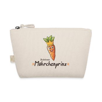 Carrot Prince Carrot King Design - Organic Pouch - nature - Front