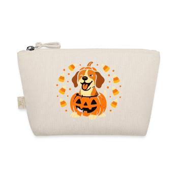 Happy Pumpkin Beagle - Organic Pouch - nature - Front