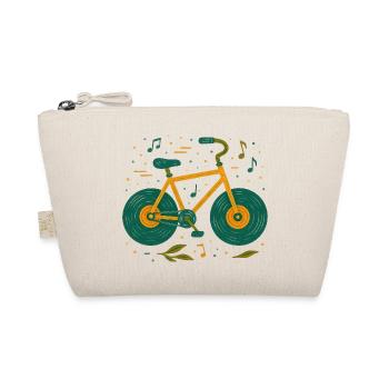 Melodic Vintage Bicycle Doodle - Organic Pouch - nature - Front