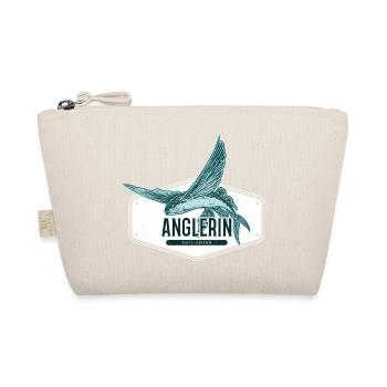 Female Angler USA Design Flying Fish - Organic Pouch - nature - Front