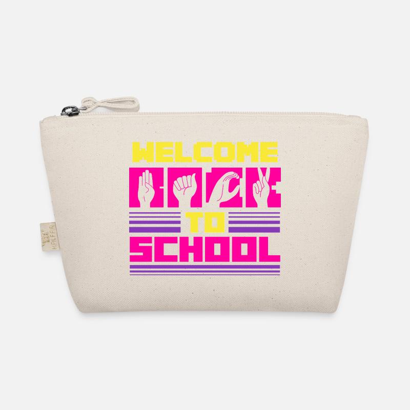ASL Sign Language Interpreter Welcome To School Organic Pouch