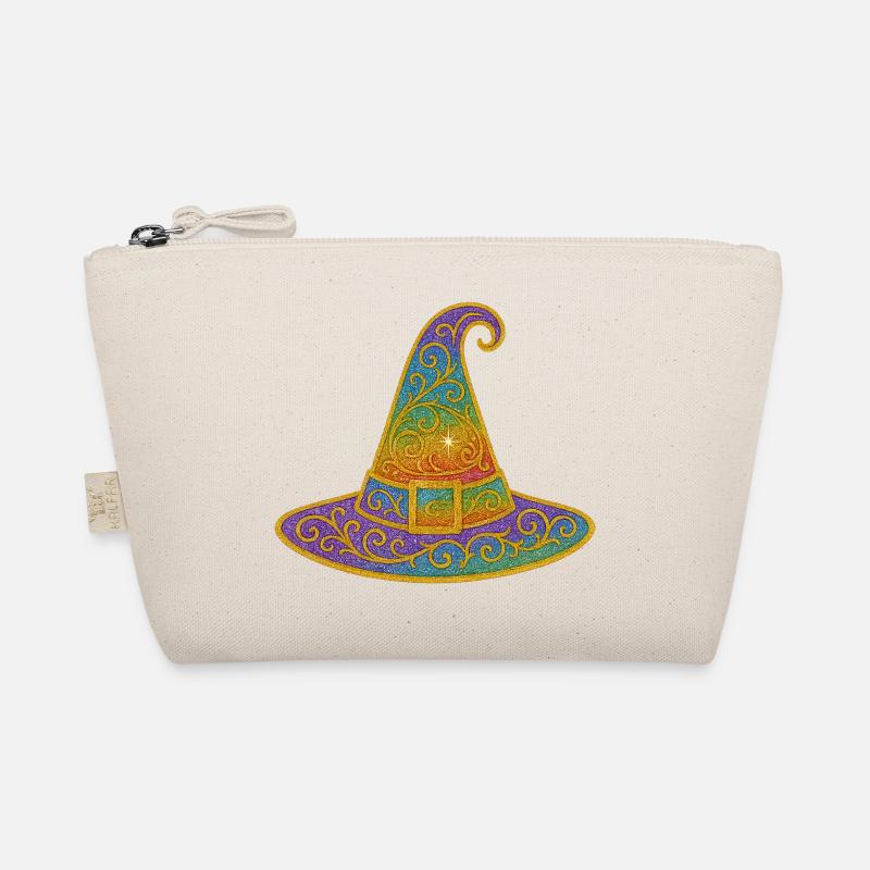 Regenbogen Glitzer Hexenhut Bio-Täschchen