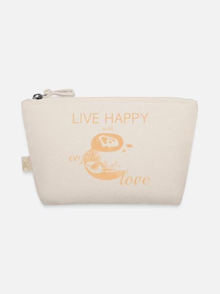 LIVE HAPPY - Bio-Täschchen - Natur