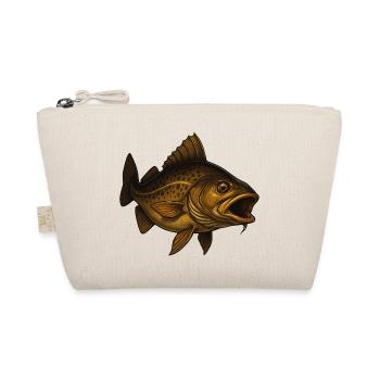Majestic fish with an open mouth - Organic Pouch - nature - Front