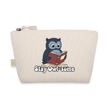 Stay Owl-some Read - Organic Pouch - nature - Front