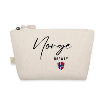 Elegant design Norway, I love Norway - Organic Pouch - nature - Front