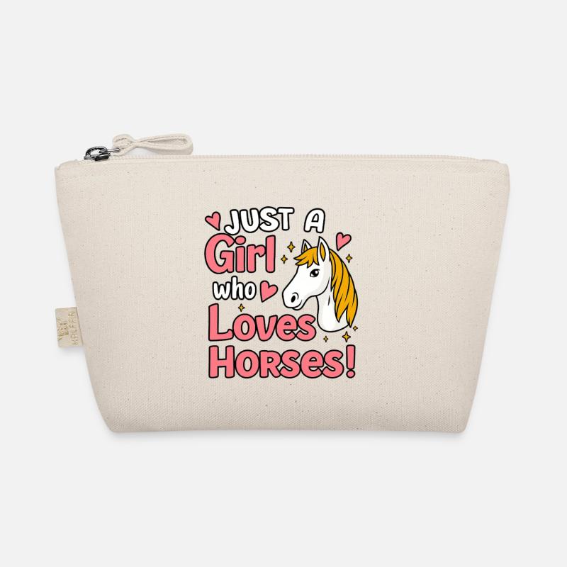 Nur ein Mädchen liebt Pferde Bio-Täschchen