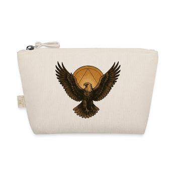 Eagle in the circle of the sun - Organic Pouch - nature - Front