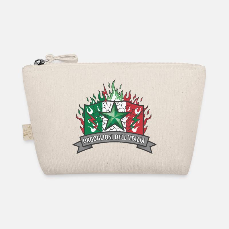 Italian Pride with Flame Star Organic Pouch