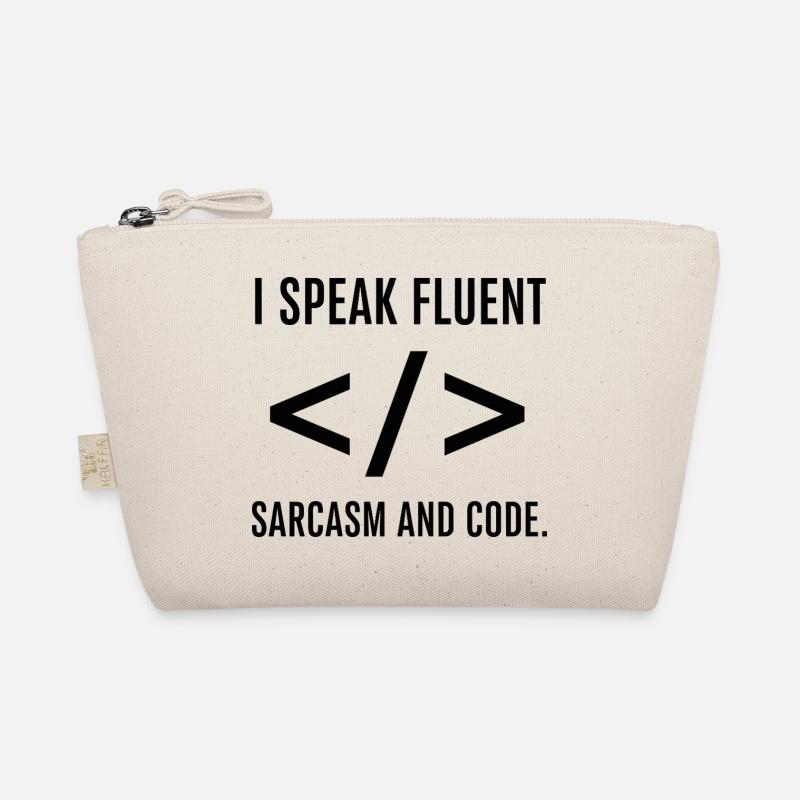 I Speak Fluent Code Organic Pouch