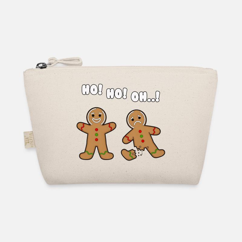 gingerbread Christmas Broken and Merry Organic Pouch