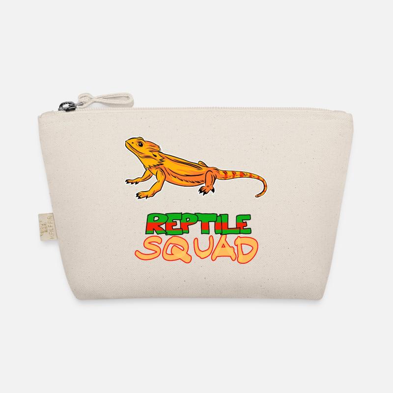 Reptile Squad Bartagame Fun Design Bio-Täschchen