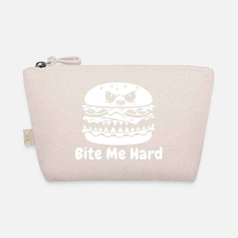 Wütender Hamburger Bite Design Bio-Täschchen