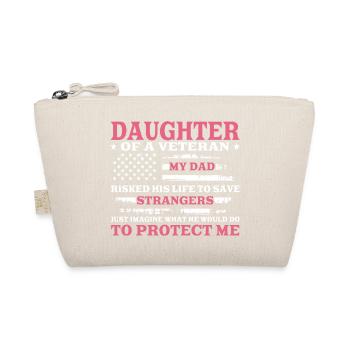 Fille d’un vétéran du drapeau américain Pink - Trousse biologique - nature - Devant