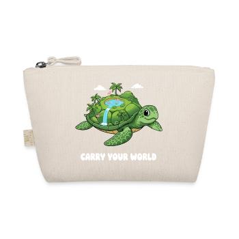 Island turtle with waterfall - Organic Pouch - nature - Front