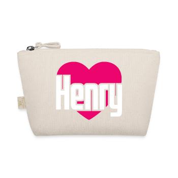J’aime Henry Coeur Rose J’aime Henry - Trousse biologique - nature - Devant