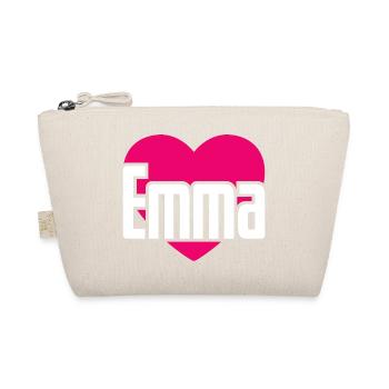 J’aime Emma Coeur rose J’aime Emma - Trousse biologique - nature - Devant