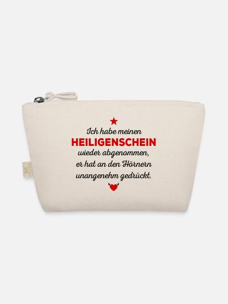 Ich habe meinen Heiligenschein wieder abgenommen - Bio-Täschchen - Natur - Vorne