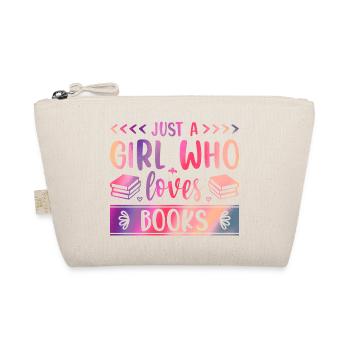 Just a girl who loves books - Bio-Täschchen - Natur - Vorne