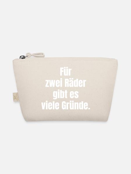 Für zwei Räder gibt es viele Gründe - Bio-Täschchen - Natur - Vorne