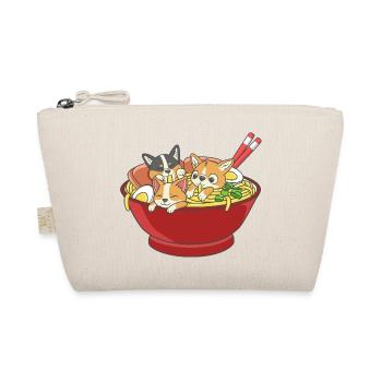Trois Corgi Dogs mignons Ramen Nouilles Nourriture japonaise - Trousse biologique - nature - Devant