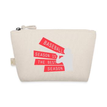 Baseball Season Is The Best Season Fan Spiel Sport - Bio-Täschchen - Natur - Vorne