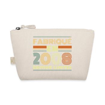 Vintage 2008 18 Year Old Birthday Gift - Organic Pouch - nature - Front