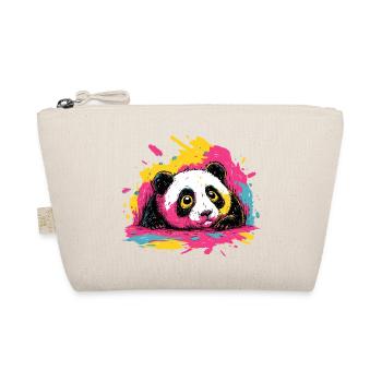 Panda Color Splash - Organic Pouch - nature - Front