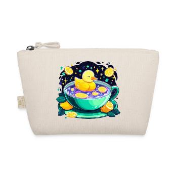Zitrus-Ducky im Tee-Schaum - Bio-Täschchen - Natur - Vorne