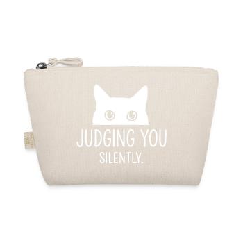 Humour félin, idée cadeau chat, animaux de compagnie drôles - Trousse biologique - nature - Devant
