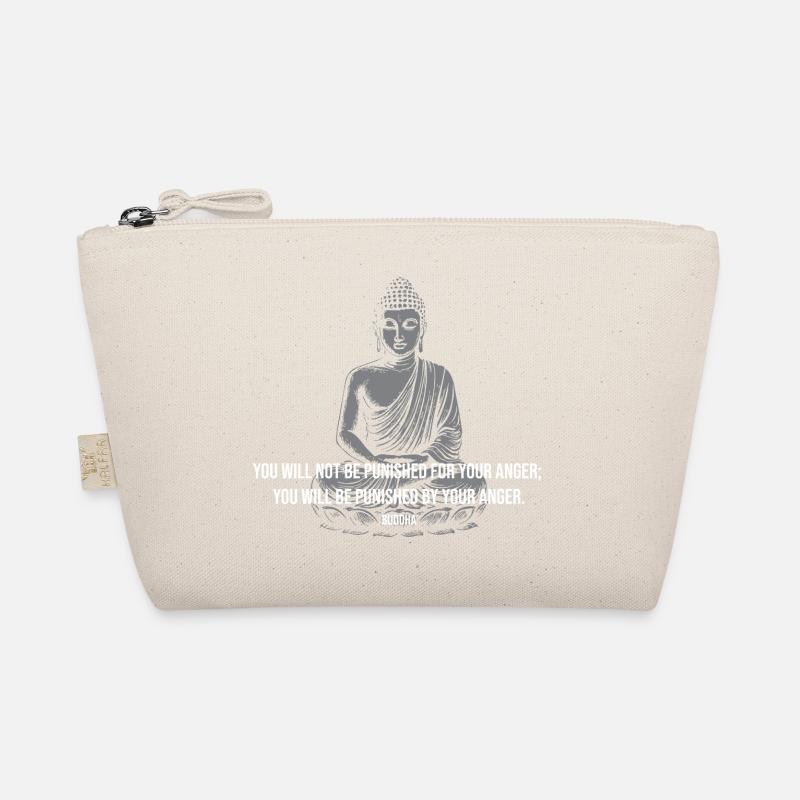 Buddha Calm Quote Tee Organic Pouch