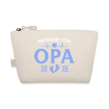 Promoted to Grandpa 2026 Grandfather - Organic Pouch - nature - Front