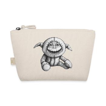 MONSTER DOLL #3 - black & white - Trousse biologique - nature - Devant