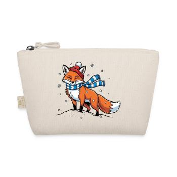 Renard d’hiver avec écharpe - Trousse biologique - nature - Devant