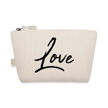 LOVE. VALENTINE'S DAY. HEART. I LOVE YOU. I LOVE YOU - Organic Pouch - nature - Front