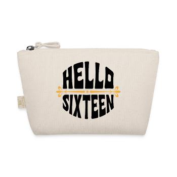 Hallo Sixteen 16 Year OldDesign - Bio-Täschchen - Natur - Vorne