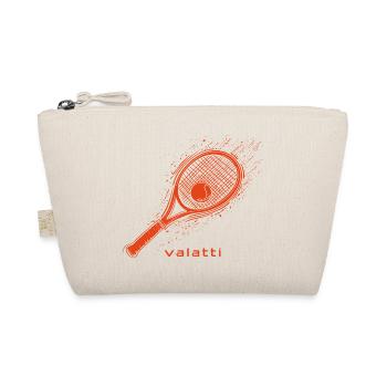 Valatti Tennis Red: Strike with Style! - Organic Pouch - nature - Front