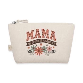 Mama : Ma plus grande aventure - Citation de maman florale Desi - Trousse biologique - nature - Devant