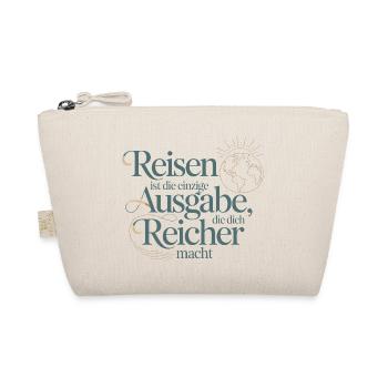 Reisen Ist Die Einzige Ausgabe Die Dich Reicher - Bio-Täschchen - Natur - Vorne