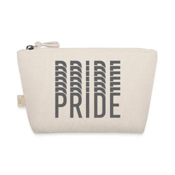 Pride-Monogramm in Grautönen - Bio-Täschchen - Natur - Vorne