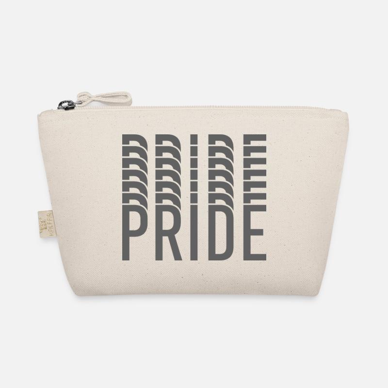 Pride-Monogramm in Grautönen Bio-Täschchen