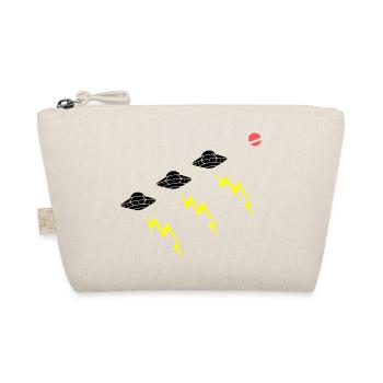 UFO Invasion Lightning Attack Alien Vector - Organic Pouch - nature - Front