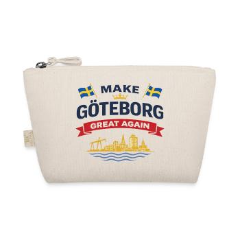 Silhouette de Göteborg avec drapeaux suédois - Trousse biologique - nature - Devant