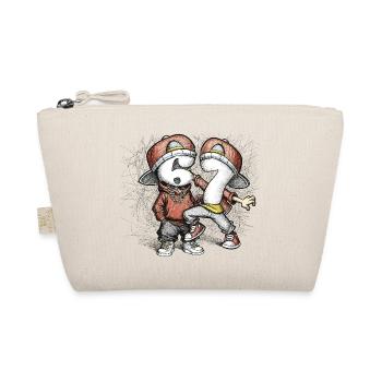 Number Duo Street Style Dancing Six Seven 67 - Organic Pouch - nature - Front