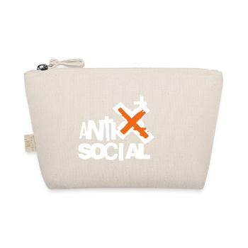 Anti Social Street Art Logo - Bio-Täschchen - Natur - Vorne