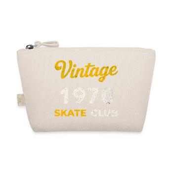 Vintage 1970 Skate Club Retro Geburtsjahr Geschenk - Bio-Täschchen - Natur - Vorne