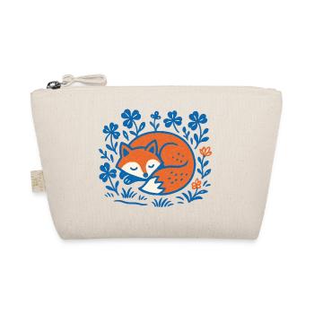 Renard endormi dans le jardin nocturne floral - Trousse biologique - nature - Devant