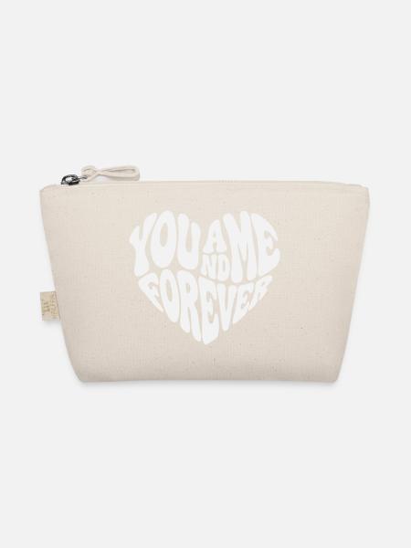 Pour toujours ensemble - Valentine White Retro Heart - Trousse biologique - nature - Devant