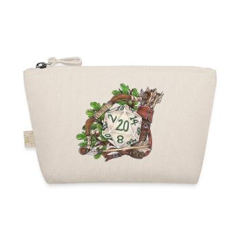 RPG Tabletop D20 Dice Gift Ranger - Organic Pouch - nature - Front