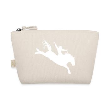 Rodeo Silhouette – Western Riding - Organic Pouch - nature - Front